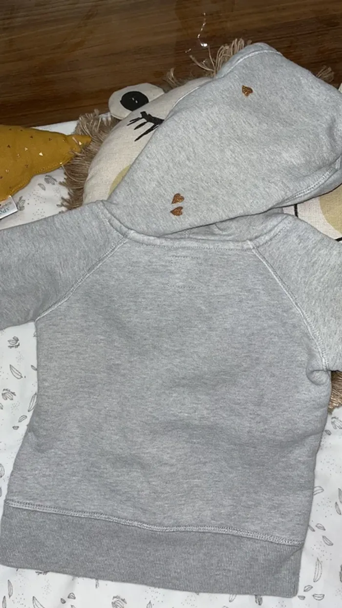 Pull Levi’s gris chiné fille 4 ans - photo numéro 6