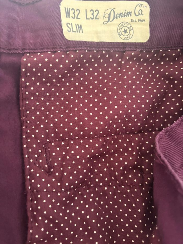 Pantalon violet Denim & Co - Taille W32 L32 - photo numéro 3