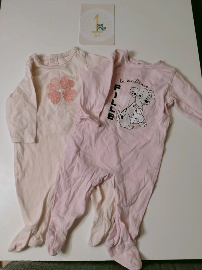 Pyjamas fille 12 mois - photo numéro 2