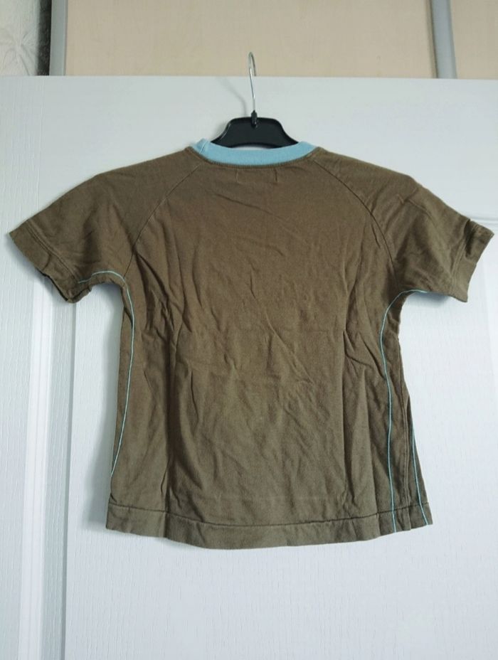 T-shirt mc kaki et bleu 8 ans garçon - photo numéro 2