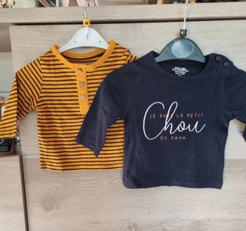 Lot 2 tee shirt kiabi 3 mois