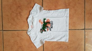 T shirt été fille 4 ans blanc La Halle