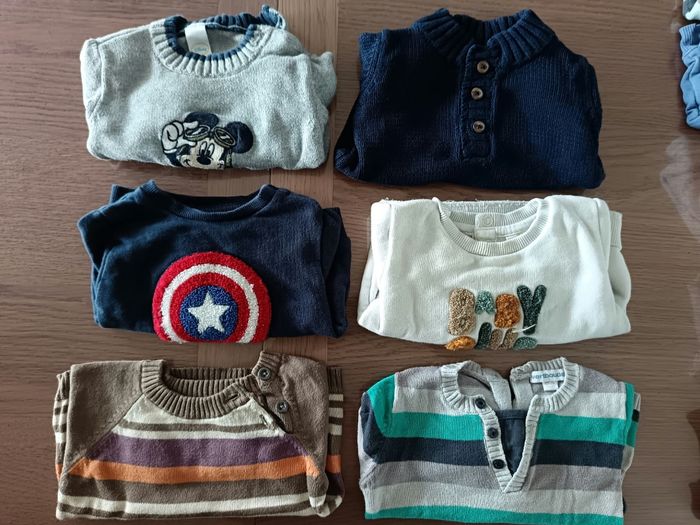 Lot de 6 Pulls 6 mois