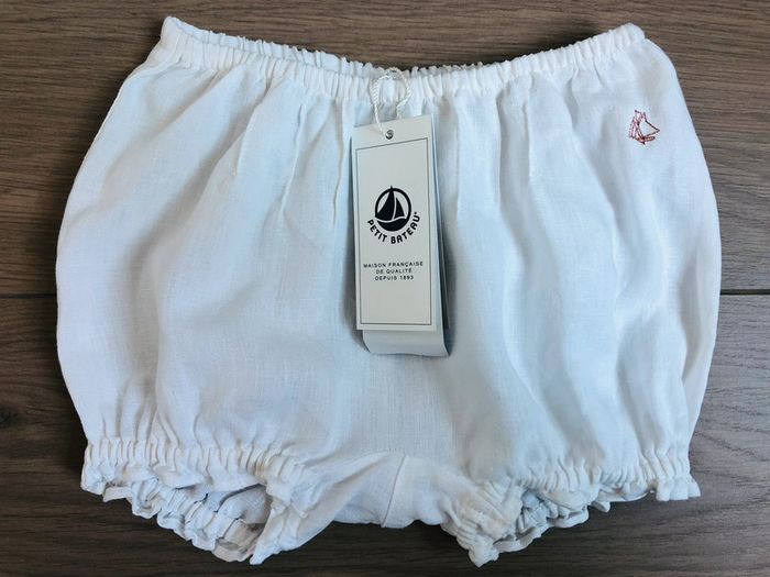 Culotte bloomer 100% Lin en fibre naturelle Petit bateau T-24 mois