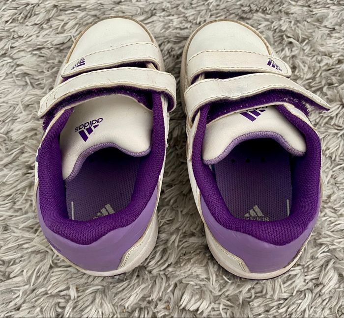 Baskets blanches et violettes – Adidas - photo numéro 3
