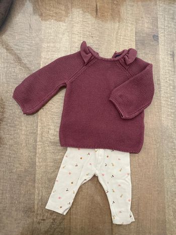 Pull maille avec petit legging