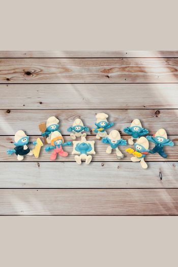 Lot de figurines schtroumpfs