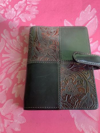 Organisateur à anneaux Bensons à garnir en cuir marron