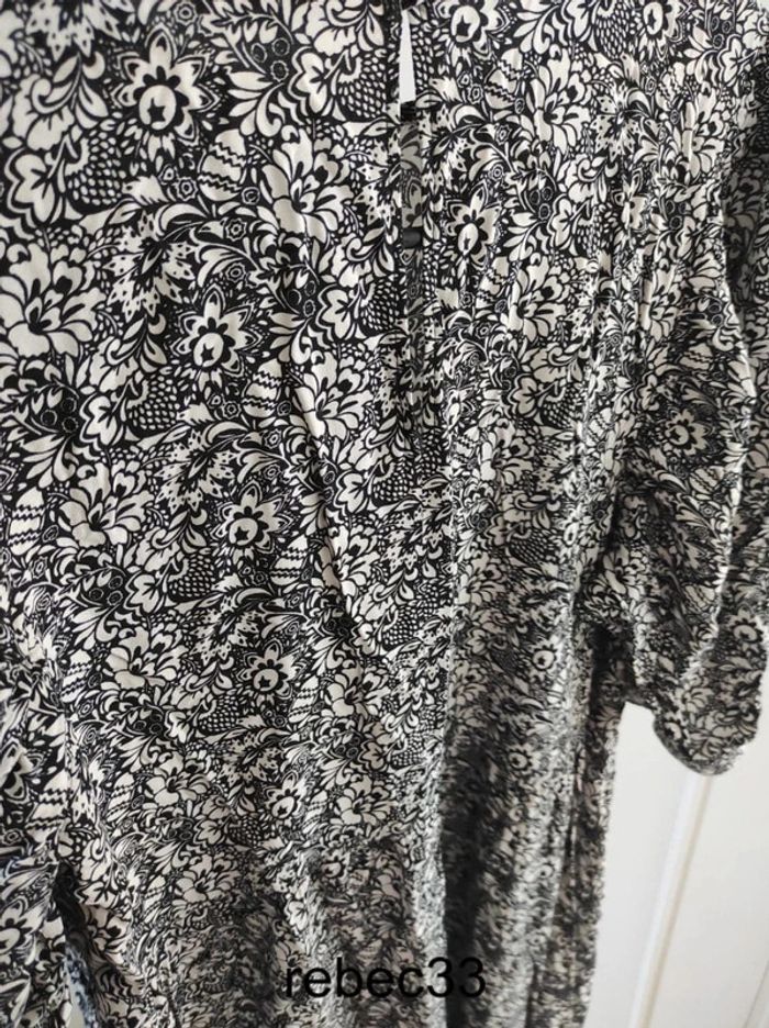 Robe longue evasée à motif fleurie - photo numéro 4