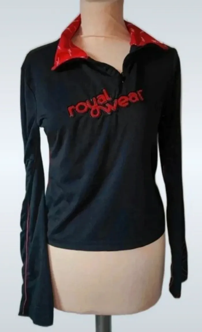 sweat femme rouge noir street Wear sport royal Wear t 2 m 38