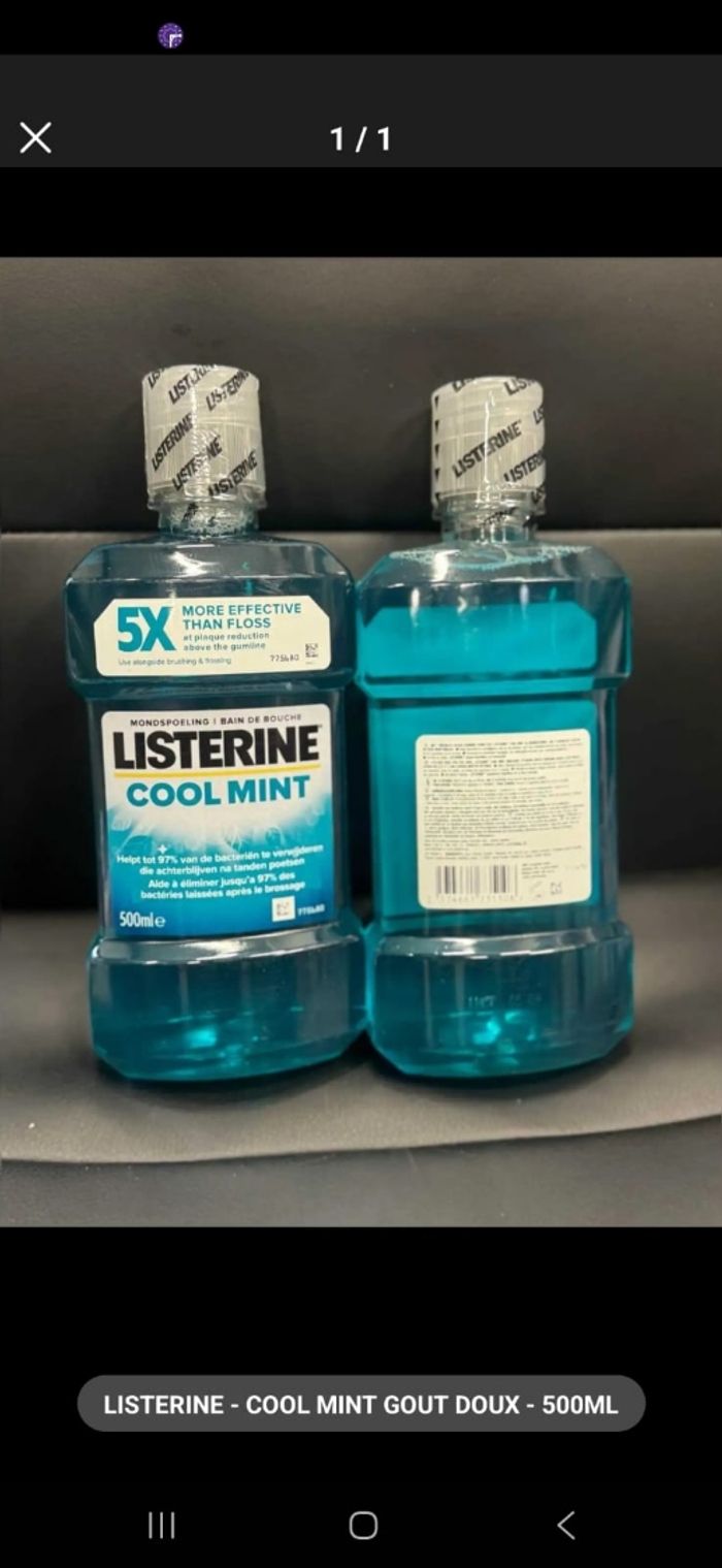 LAVAGE  de bouche LISTERINE - photo numéro 2