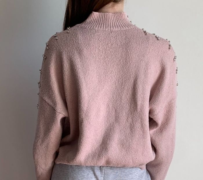 Pull à strass rose Jennyfer - photo numéro 2