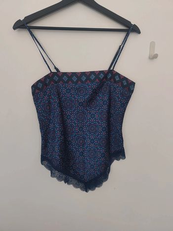 Débardeur en dentelle Etam S coupe bandana