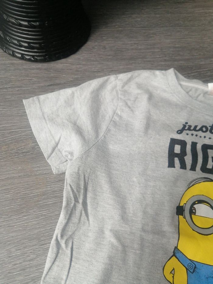 Tee shirt manche courte minion 8A - photo numéro 3