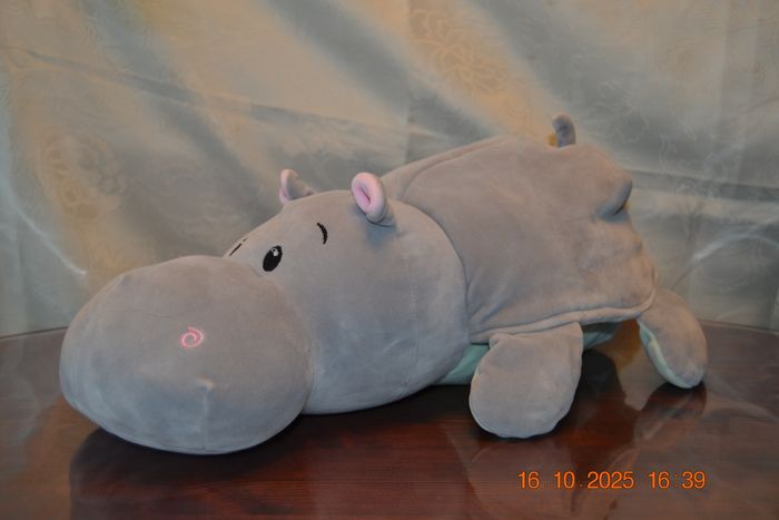 Peluche réversible hippopotame et crocodile - photo numéro 5