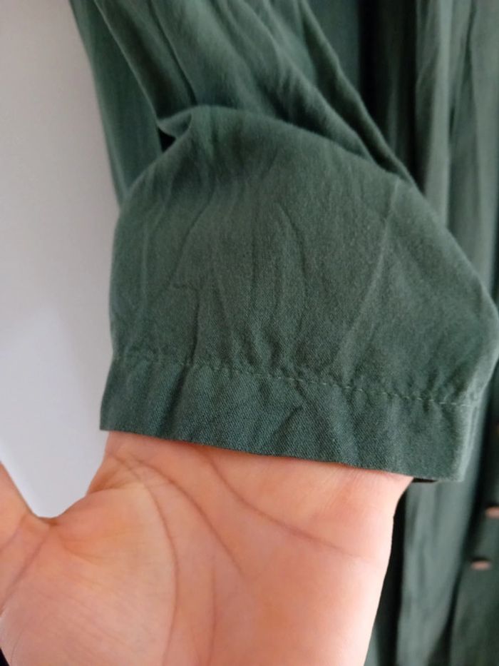 Chemise longue t.38 vert Modanisa 💚🌼 - photo numéro 4