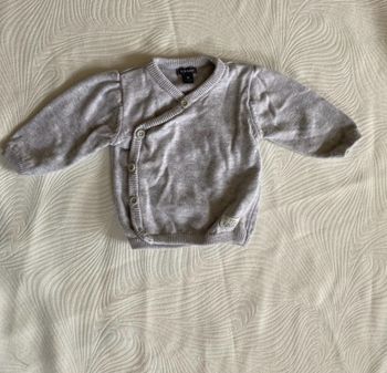 Gilet cache cœur gris 