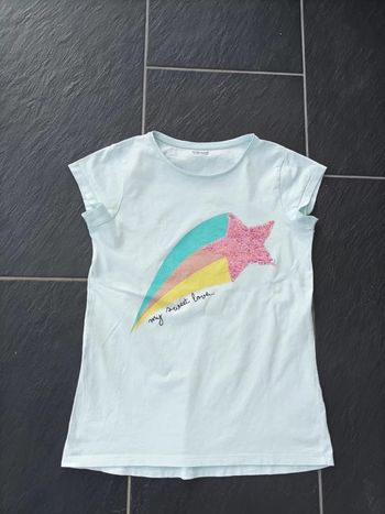 Magnifique tee shirt fille 12 ans sequins réversibles