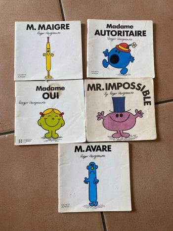 Lot anciens livres monsieur madame 