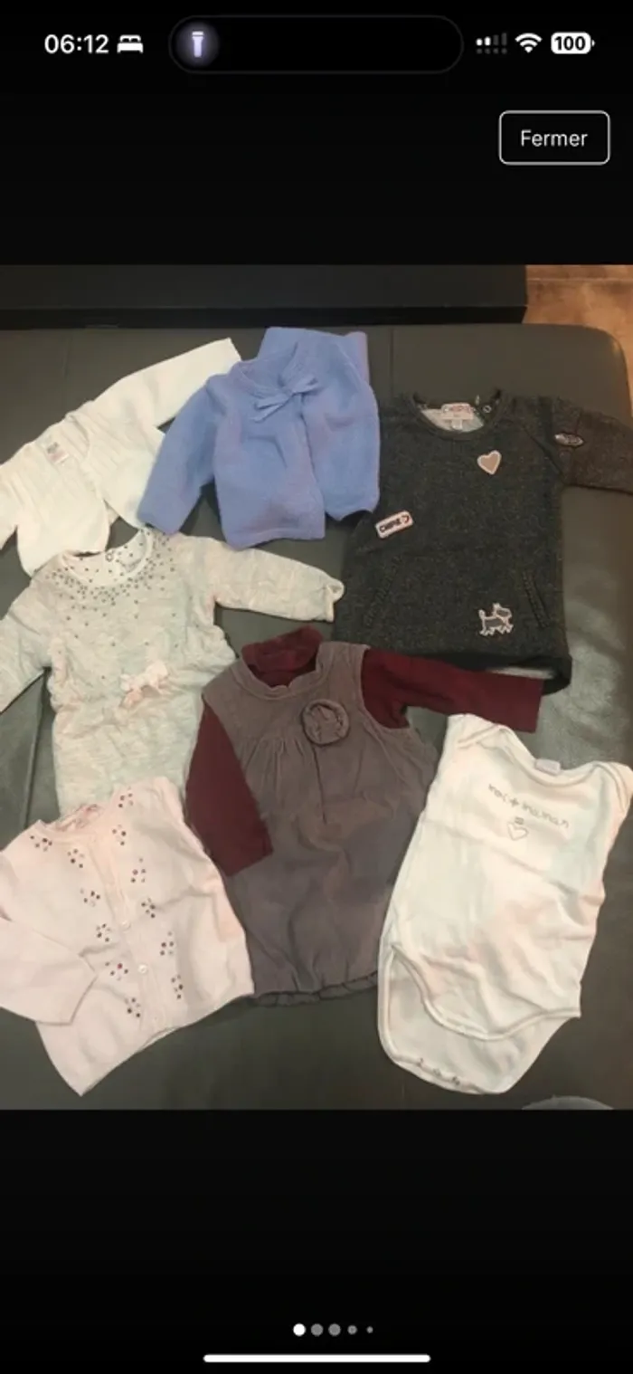 Lot de vêtements fille 6 mois demi-saison / hiver