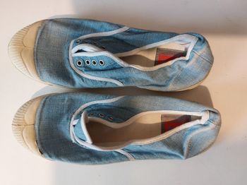 baskets tennis bensimon à lacets bleu 36