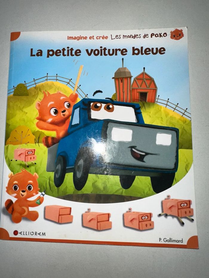Livre enfant “La Petite Voiture Bleue” histoire rythmée et colorée