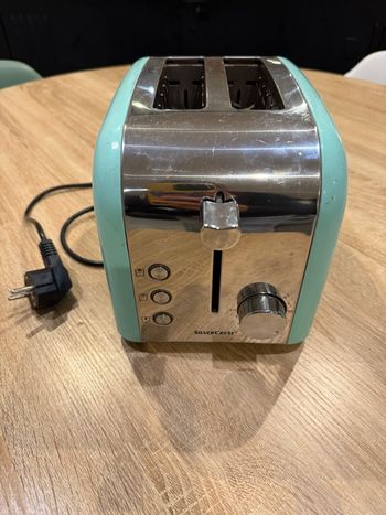 Grille pain inox et turquoise - SylverCrest