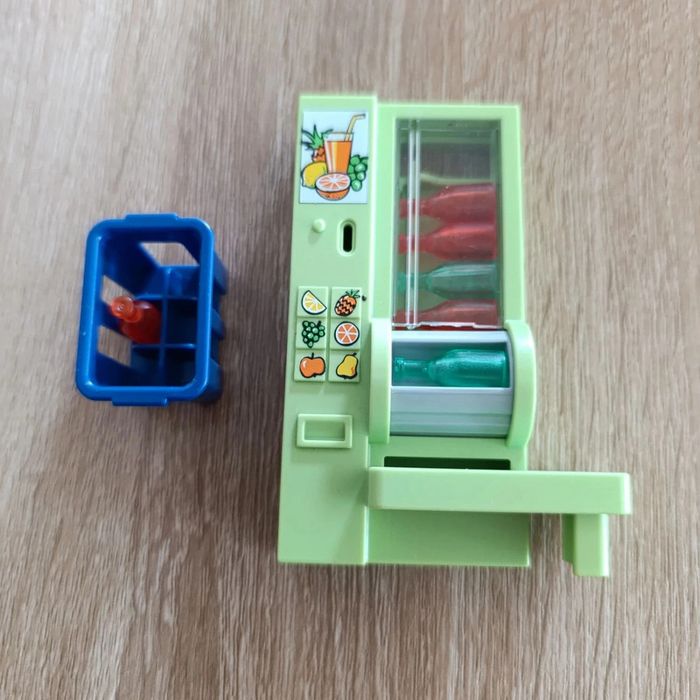 Playmobil distributeur de boissons avec bouteilles