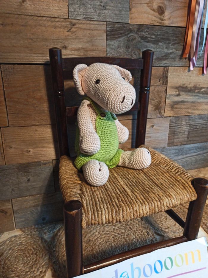 peluche cochon crochet fait main tbe - photo numéro 3