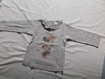 Sweet gris clair motif Minnie et col collerette