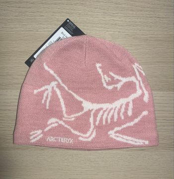 Bonnet Arc’Teryx Bird Head Toque Bliss Pink/ Arctic Silk (Rose et blanc)