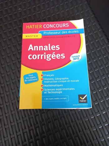 Annales corrigées crpe toutes les matières