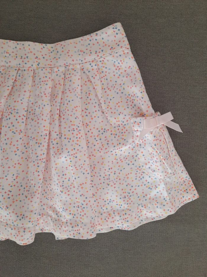 Jupe Cyrillus 4 ans rose clairs motifs géométriques multicolores - photo numéro 2