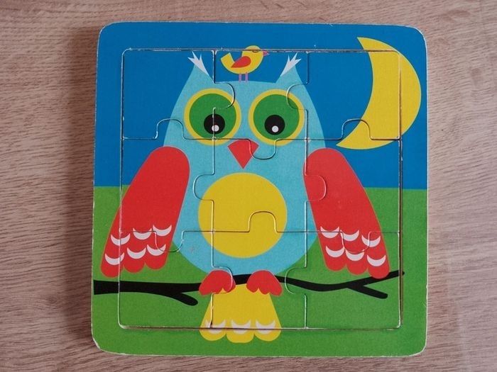 Puzzle en bois HEMA 9 pièces