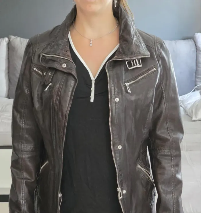 Veste en cuir