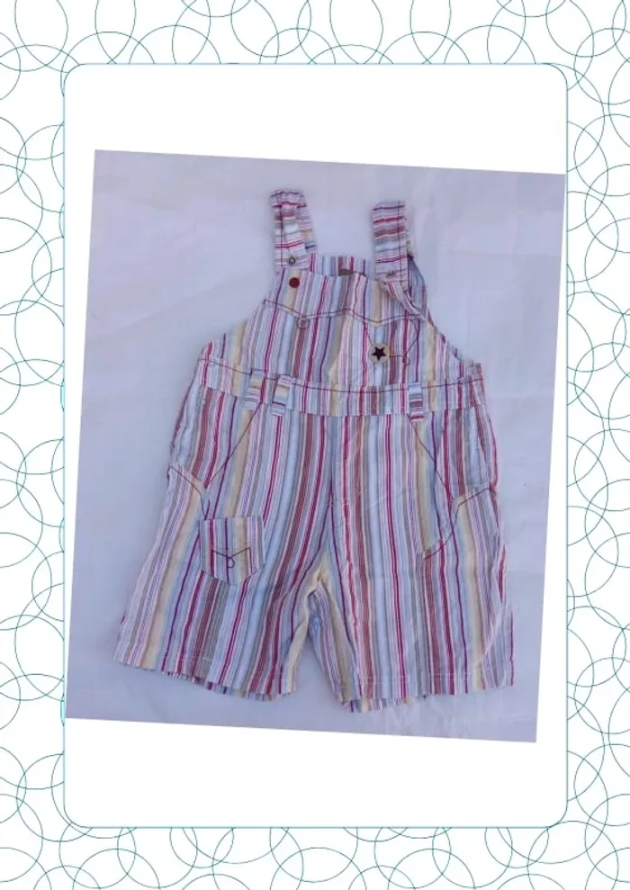 Salopette-short 6 mois Marèse