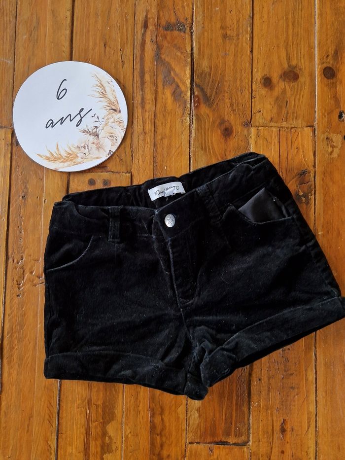 Short velours pailleté 6 ans