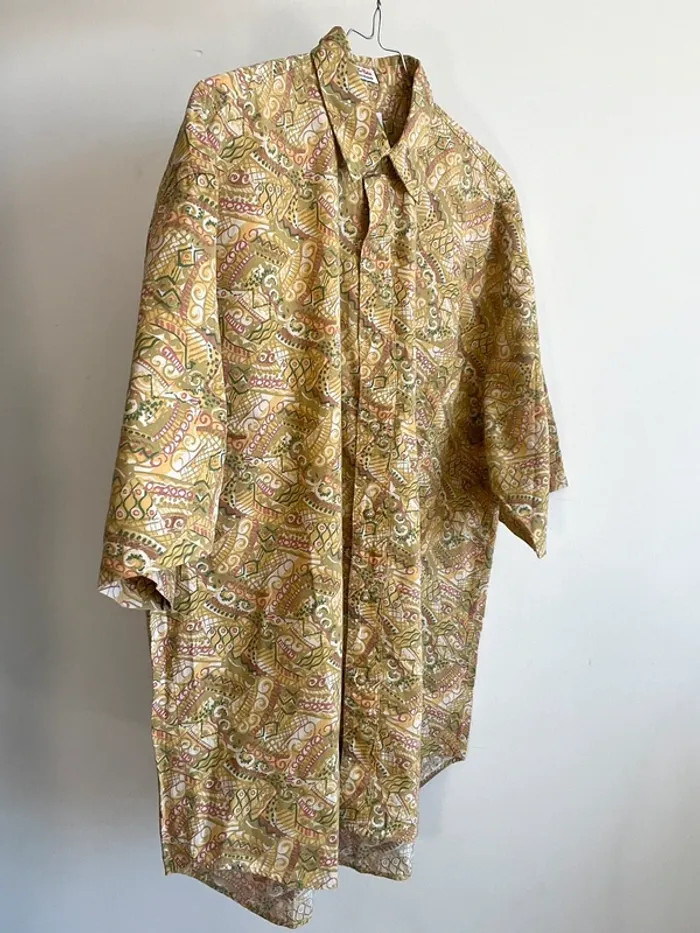 Chemise Celio années 90 à motifs taille M 🥭 - photo numéro 2