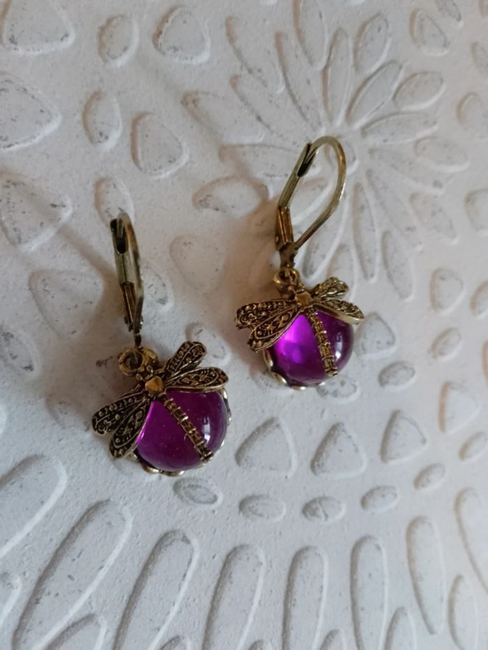 Boucles d'oreilles libellules