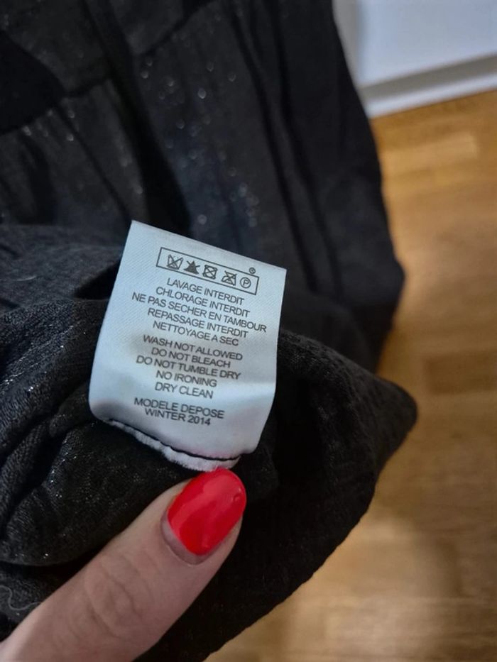 Robe classe BEL AIR grise argenté avec dentelle Taille 3 M - photo numéro 8