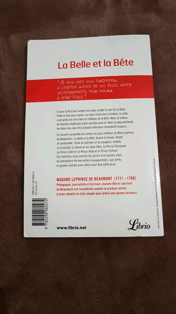 livre "la belle et la bête" - photo numéro 2