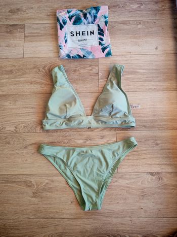 Maillot 2 pièces 42 vert pastel
