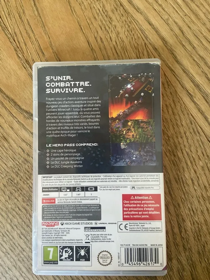 Minekraft dungeons heronedition switch - photo numéro 2