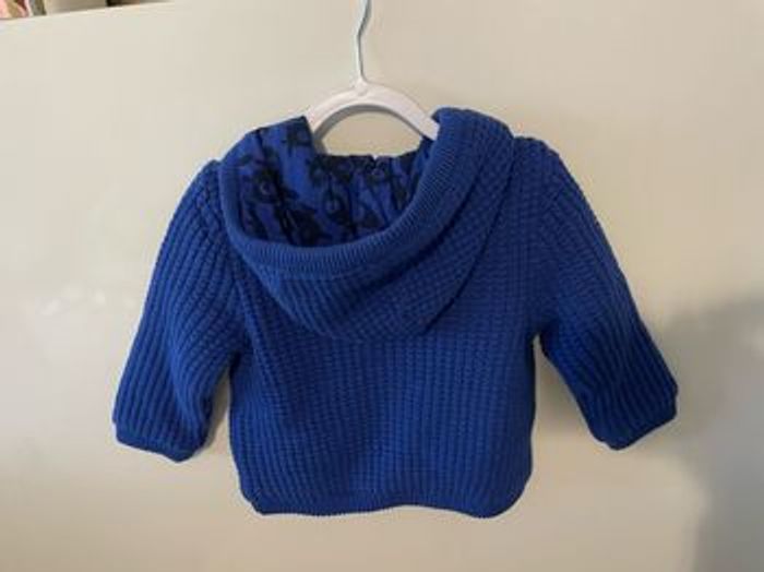 Cardigan à capuche bleu - photo numéro 4
