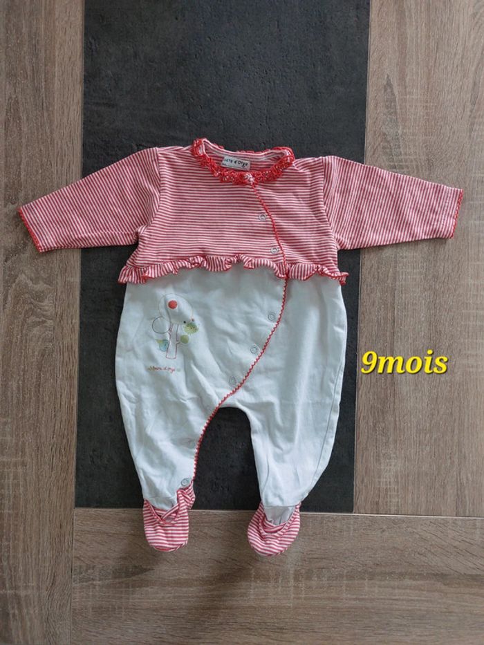 Pyjama léger 1 pièce fille 9mois
