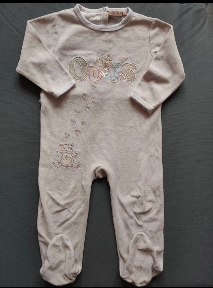 Dors bien beige en velours - photo numéro 2