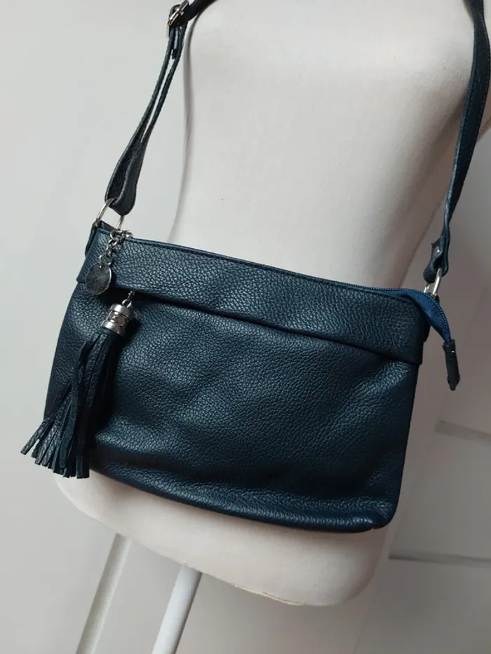 Sac bandoulière avec pompon - photo numéro 2