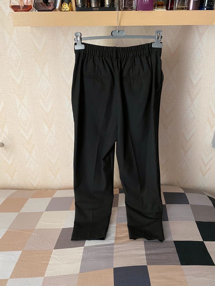 Superbe beau pantalon taille haute à pince Zara noire neuf avec étiquette taille 36 - photo numéro 7