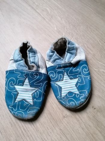 Chaussons cuir bobecz 6-12mois