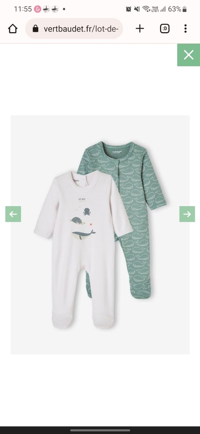 2 pyjamas en très bon état - photo numéro 2